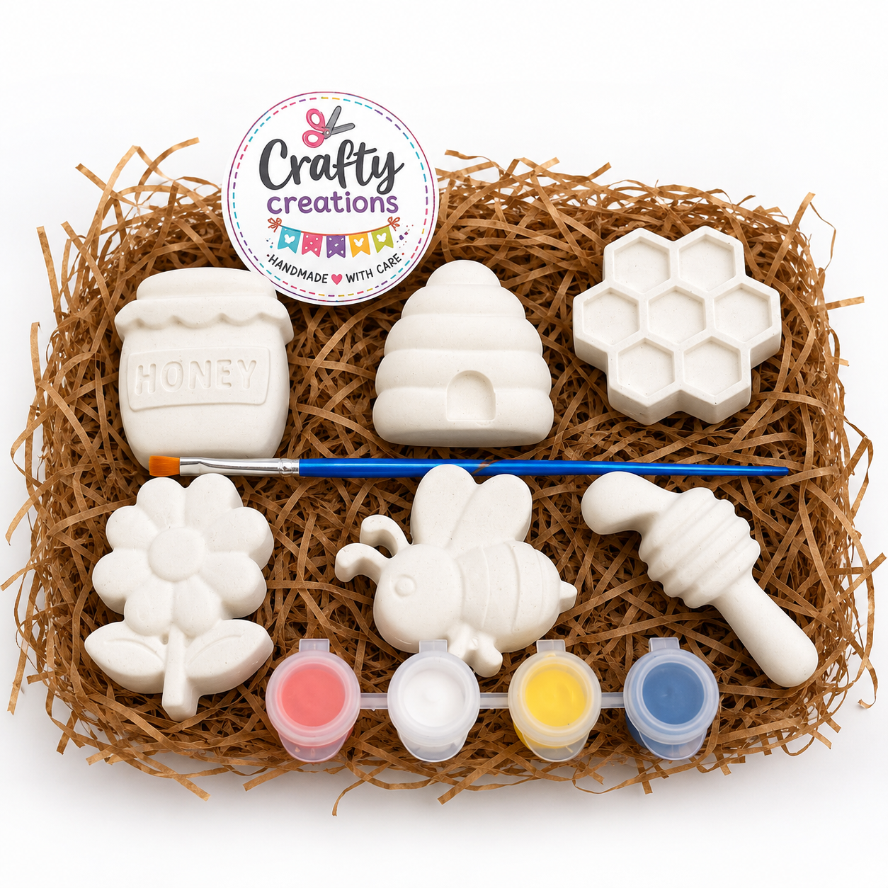 Beehive & Honey Paint Your Own Plaster Kit 🐝🍯