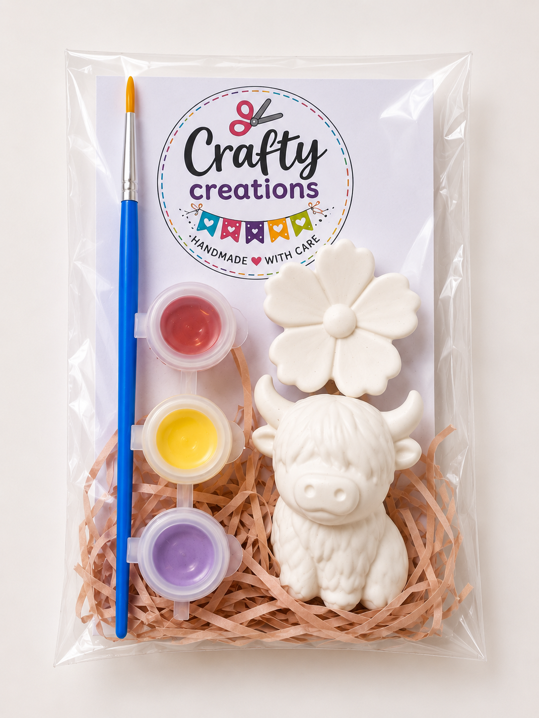 Paint Your Own Highland Cow mini set