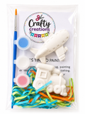 Paint your own Plane and train mini set $5